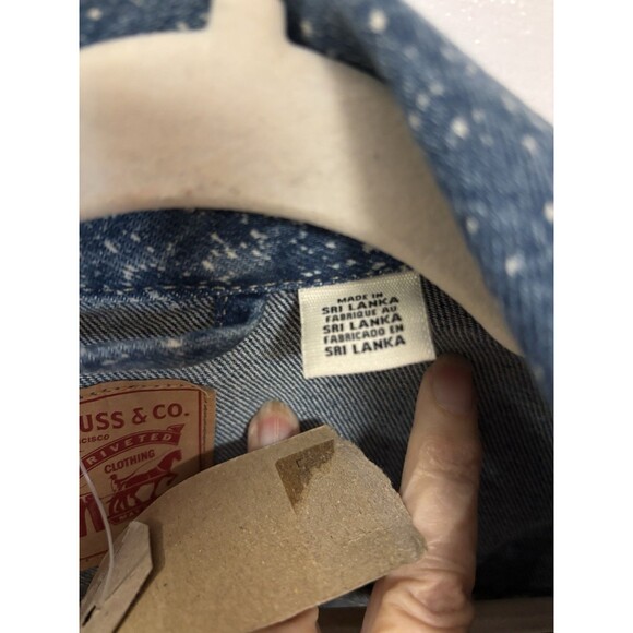 Levi Strauss Original Trucker Denim Jacket NWT Small Bleach Speckled Womens Jean - Picture 4 of 13